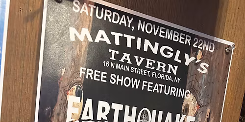 LIVE MUSIC EVENT: Earthquake Logic, Krueger, & Strukk at Mattingly's Tavern