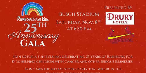 Rainbows for Kids 25 Anniversary Gala
