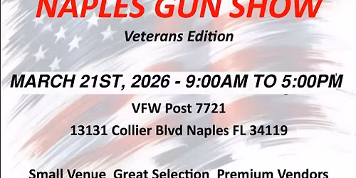 Open to The Public Next Level Gun Show @ VFW Post 7721