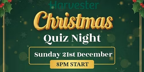 HARVESTER WORCESTER XMAS QUIZ