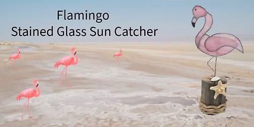 Flamingo Table Sitter Stained Glass - Fallston MD