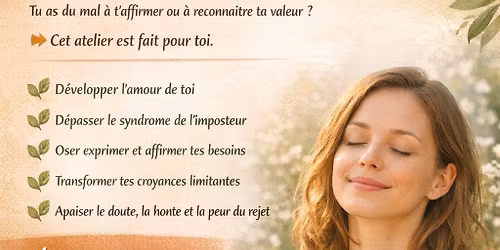\u2728 ATELIER EFT \u2013 CONFIANCE & ESTIME DE SOI \u2728