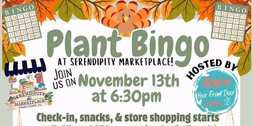 Plant Bingo at the Marketplace - Fall\ud83c\udf42