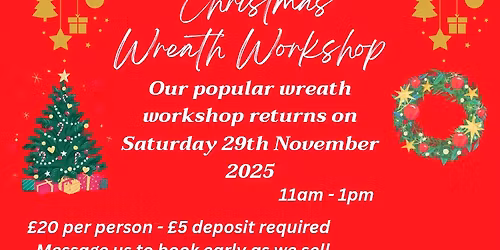 Christmas wreath workshop