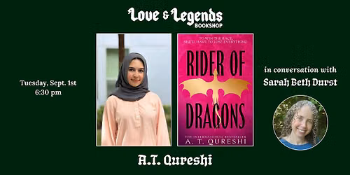 RIDER OF DRAGONS: A.T. Qureshi in conversation w\/ Sarah Beth Durst