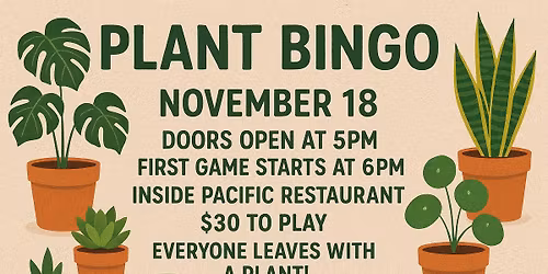 \ud83c\udf3f Plant Bingo Night \ud83c\udf3f