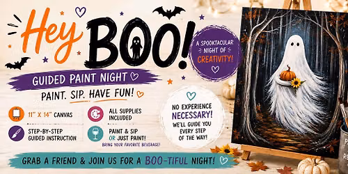 Hey Boo!  Paint Night