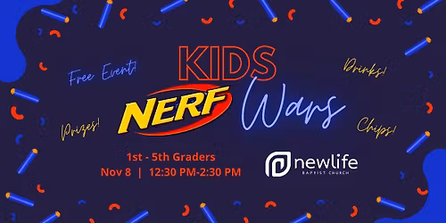 FREE Kids Nerf Wars!