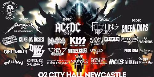 Ultimate Whitesnake performing at Newcastle City Hall as part of Christmas Rocks