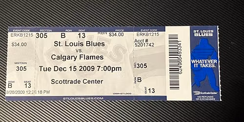Calgary Flames at St. Louis Blues at Enterprise Center