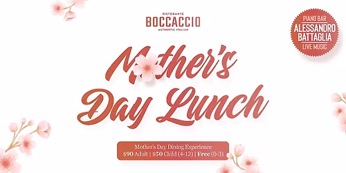 Mother\u2019s Day at Boccaccio Ristorante