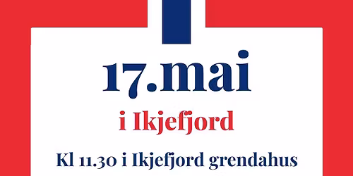 17.mai 2026 i Ikjefjord