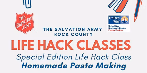 Special Edition Life Hack Class: Homemade Pasta Making