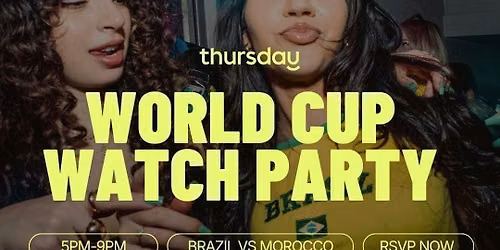 Saturday | Singles Only World Cup Watch Party @ Dom's \u26bd Brazil \ud83c\udde7\ud83c\uddf7 vs Morocco \ud83c\uddf2\ud83c\udde6 Game | Brickell Miami