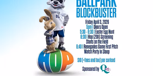 Ballpark Blockbuster Movie Night on the Field, Easter Egg Hunt