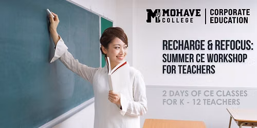 RECHARGE AND REFOCUS: Summer CE Workshop for Teachers