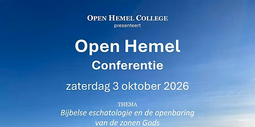 Open Hemel Conferentie - 3 oktober 2026