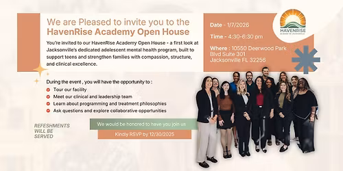 HavenRise Academy of Jacksonville Open House