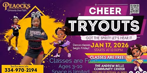 Community Dance & Cheer Tryouts