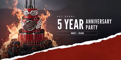 5 Year Sober Rock Bar Anniversary 