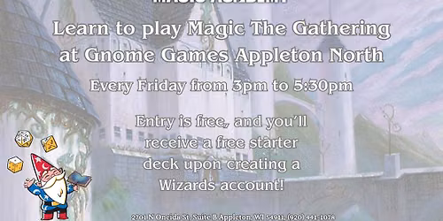 Learn to Play Magic at Gnome Games Appleton North