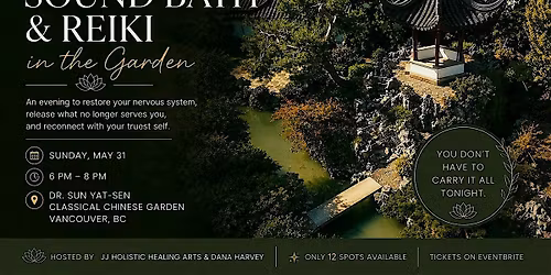 Immersive Sound Bath & Reiki in the Garden