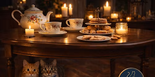 Candlelight Evening Tea With Cats