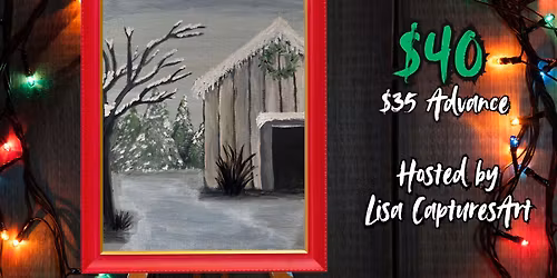 Christmas Landscapes Paint & Sip at 21 Rock!