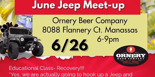 June Jeep Meet-up and Educational Class!