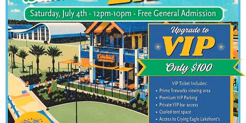 RED, WHITE, BLUE & YOU featuring the CRYING EAGLE BEACH CLUB