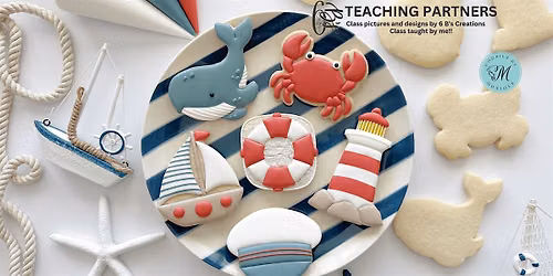 6: 30PM Seaside Escape Cookie decorating Class