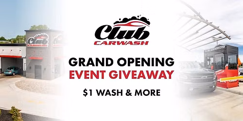 Grand Opening Event: $1 Wash, Vacation Giveaway & More