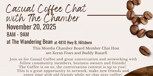 Casual Coffee Chat with the Chamber \u2615\ufe0f
