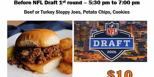Sloppy Joes Dinner - NFL Draft Party
