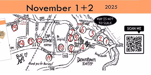 \ud83d\udfe1Exeter FALL ART TOUR \ud83d\udd34with 15 stops