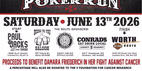 The 13th annual 86 Cancer Poker Run