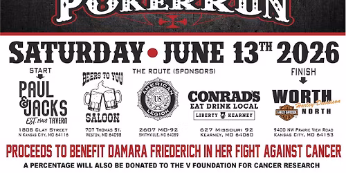 The 13th annual 86 Cancer Poker Run