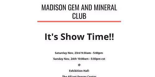 Madison Gem, Mineral & Fossil Show