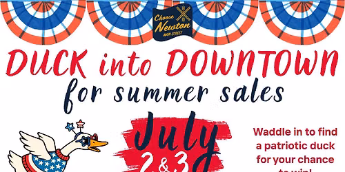 Duck Into Downtown for Summer Sales