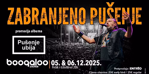 ZABRANJENO PU\u0160ENJE dva dana - [5. i 6.12.2025]- Zagreb 