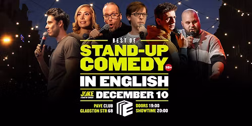 BEST OF STAND-UP COMEDY IN ENGLISH \/\/ Sofia-city, club PAVE \/\/ 10.12