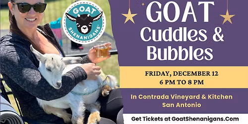 Goat Cuddles and Bubbles