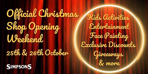 Official Christmas Shop Opening Weekend
