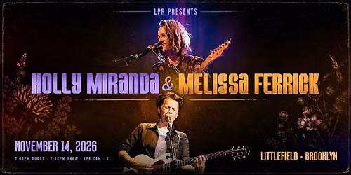 LPR Presents: Holly Miranda & Melissa Ferrick