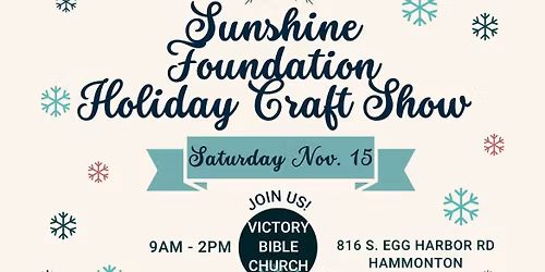 Sunshine Foundation Holiday Craft Show