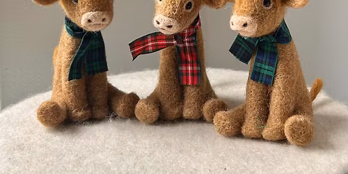 Needle Felted Highland Cow workshop
