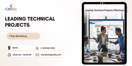 Leading Technical Projects \u2013 1 Day Workshop | Barrie