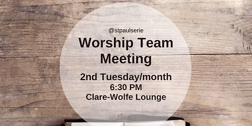 Worship Team Meeting