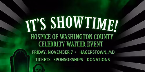 It's Showtime! Hospice of Washington County Celebrity Waiter Event