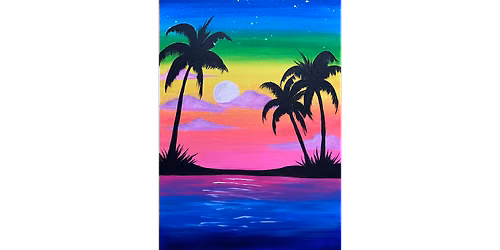 Bright Neon Sunset - Paint and Sip in San Diego | Classpop!\u2122